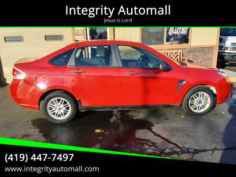 2008 Ford Focus for sale at Integrity Automall in Tiffin OH
