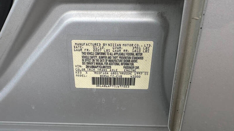 2012 Nissan Sentra 2.0 SR