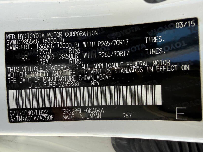 2015 Toyota 4Runner SR5 Premium