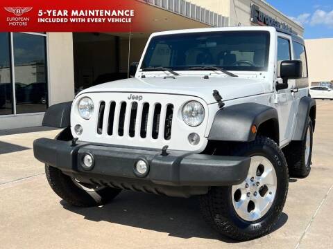 2015 Jeep Wrangler for sale at European Motors Inc in Plano TX