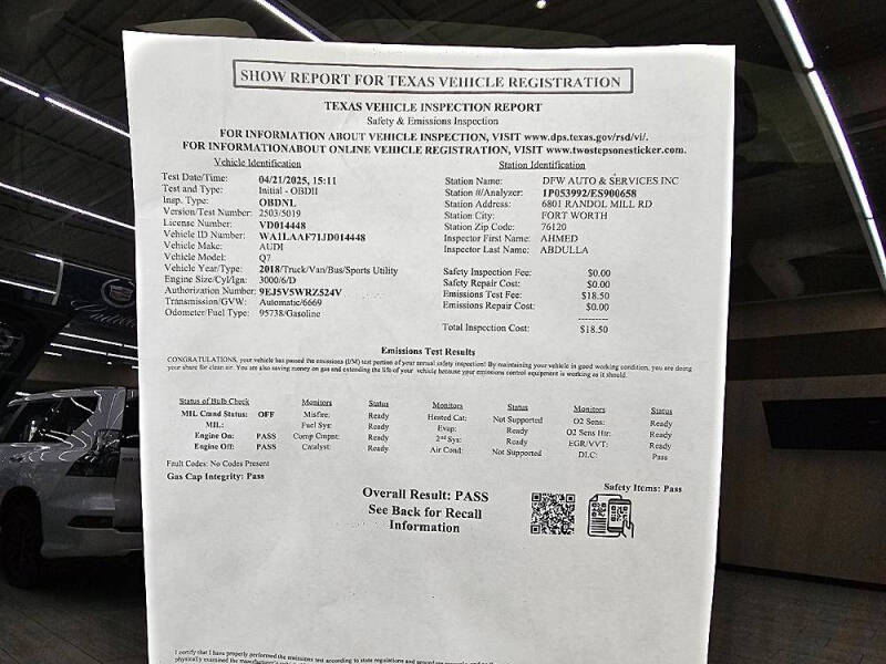 2018 Audi Q7 3.0T quattro Premium Plus