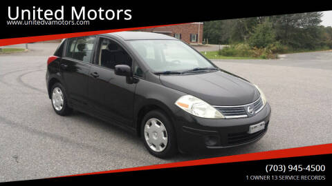 2009 Nissan Versa for sale at United Motors in Fredericksburg VA