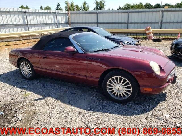 Maroon 2004 Ford Thunderbird Deluxe Convertible Deluxe 2dr Convertible 1