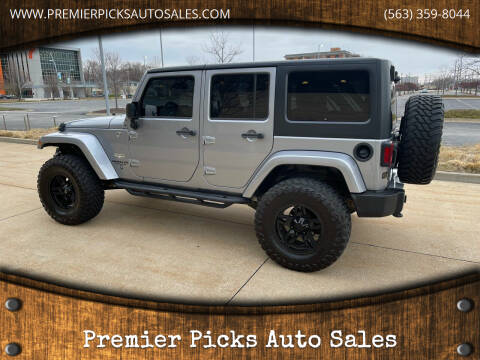 2013 Jeep Wrangler Unlimited for sale at Premier Picks Auto Sales in Bettendorf IA