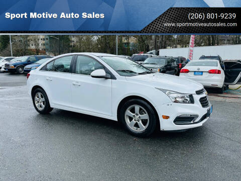 2015 Chevrolet Cruze for sale at Sport Motive Auto Sales in Seattle WA