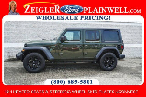 2021 Jeep Wrangler Unlimited for sale at Zeigler Ford of Plainwell in Plainwell MI