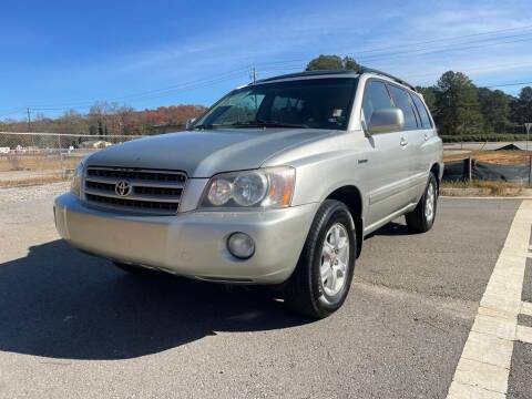 2003 Toyota Highlander for sale at El Camino Auto Sales - Global Imports Auto Sales in Buford GA