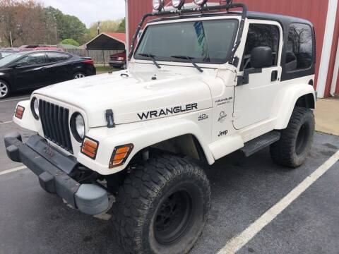 2002 Jeep Wrangler for sale at Sartins Auto Sales in Dyersburg TN