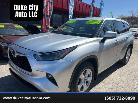 2022 Toyota Highlander for sale at Duke City Auto LLC in Gallup NM