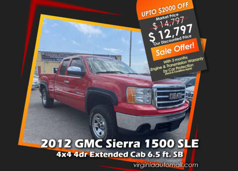 2012 GMC Sierra 1500 for sale at Virginia Auto Mall in Woodford VA