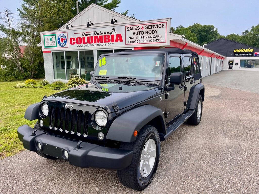 2018 Jeep Wrangler JK Unlimited for sale at Dave Delaney's Columbia in Hanover, MA