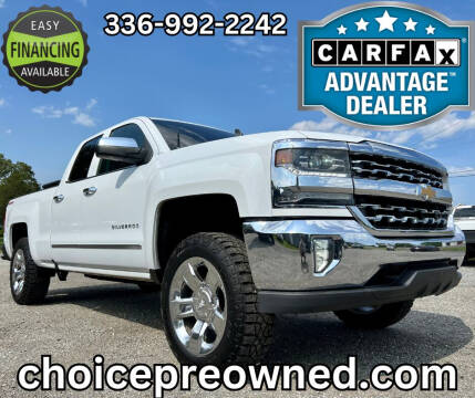 2016 Chevrolet Silverado 1500 for sale at CHOICE PRE OWNED AUTO LLC in Kernersville NC