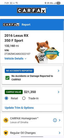 2016 Lexus RX 350
