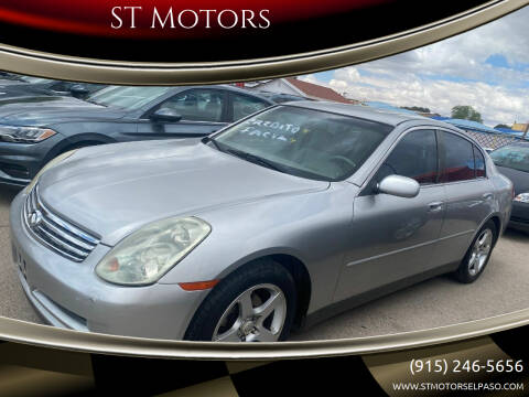 2003 Infiniti G35 for sale at ST Motors in El Paso TX