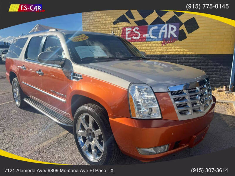 2007 Cadillac Escalade ESV for sale at Escar Auto - 9809 Montana Ave Lot in El Paso TX