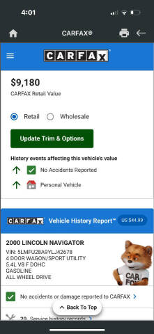 2000 Lincoln Navigator