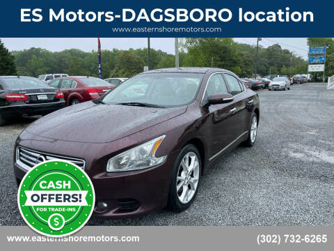 2014 Nissan Maxima for sale at ES Motors-DAGSBORO location in Dagsboro DE