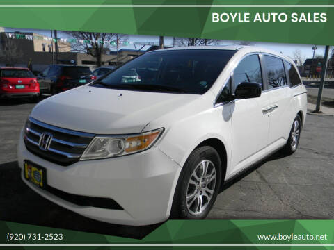 2012 Honda Odyssey for sale at Boyle Auto Sales in Appleton WI