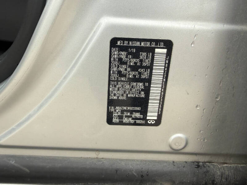 2019 Infiniti QX80 Luxe