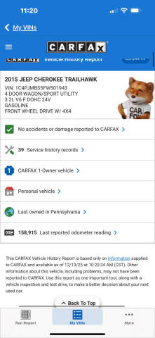 2015 Jeep Cherokee Trailhawk