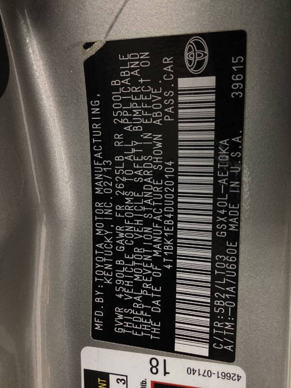 2013 Toyota Avalon XLE Touring