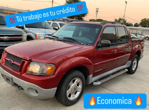 2001 Ford Explorer Sport Trac for sale at Hispanos Cars 4 Less by Cadena Motors, Inc. in Houston TX