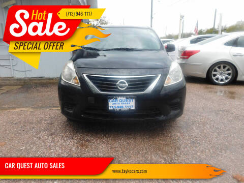 2014 Nissan Versa for sale at CAR QUEST AUTO SALES in Houston TX