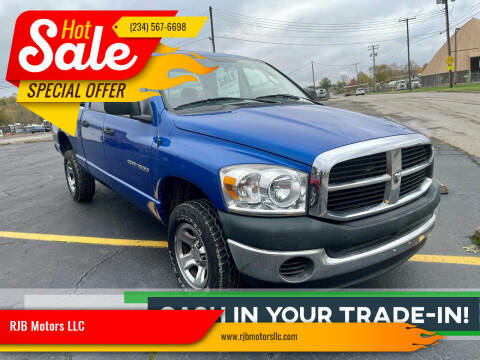 2007 Dodge Ram Pickup 1500 for sale at RJB Motors LLC in Canfield OH