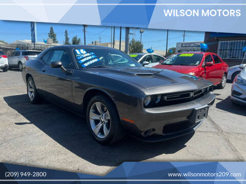 2016 Dodge Challenger for sale at WILSON MOTORS in Stockton CA