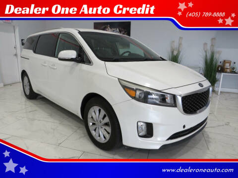 2015 Kia Sedona for sale at Dealer One Auto Credit in Oklahoma City OK