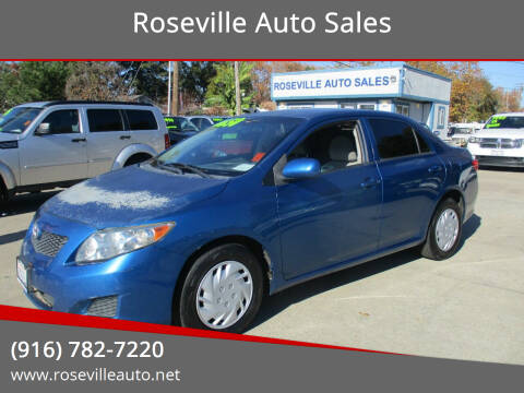2010 Toyota Corolla for sale at Roseville Auto Sales in Roseville CA