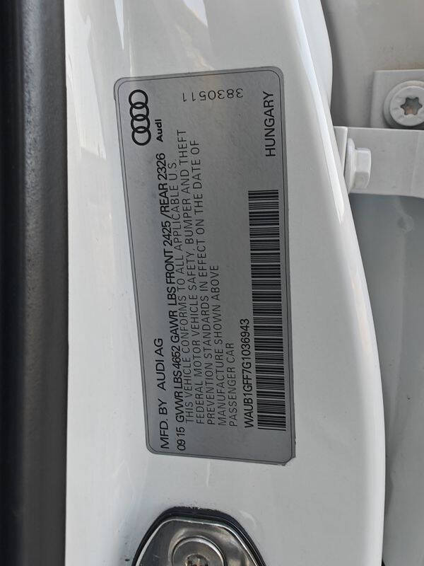 2016 Audi S3 2.0T quattro Premium Plus