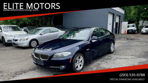 2013 BMW 5 Series for sale at ELITE MOTORS in West Haven CT