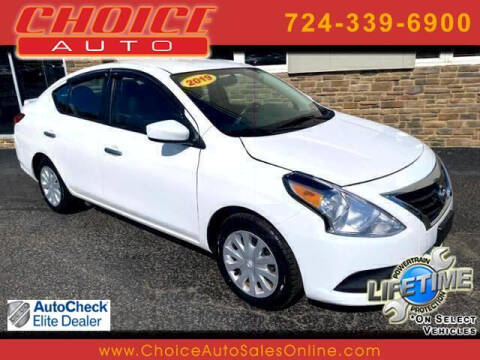 2019 Nissan Versa for sale at CHOICE AUTO SALES in Murrysville PA