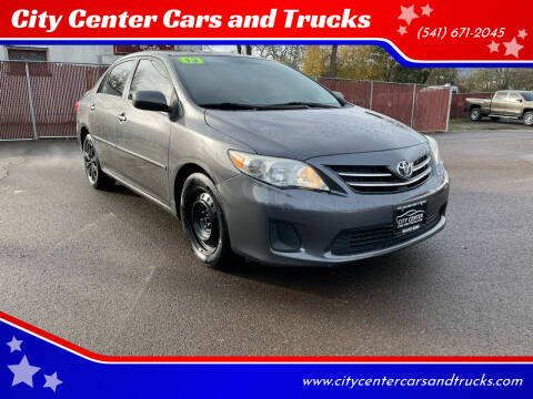 2013 Toyota Corolla for sale at City Center Cars and Trucks in Roseburg OR
