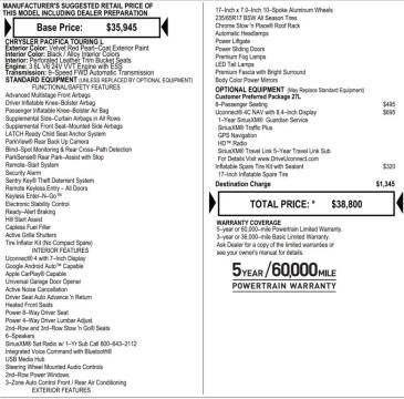 2018 Chrysler Pacifica Touring L