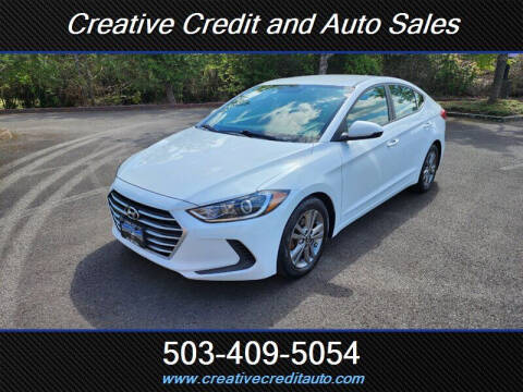 2018 Hyundai Elantra for sale at Creative Credit & Auto Sales in Salem OR
