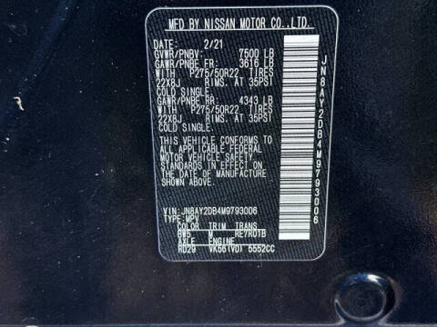 2021 Nissan Armada Platinum