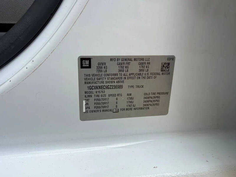 2016 Chevrolet Silverado 1500