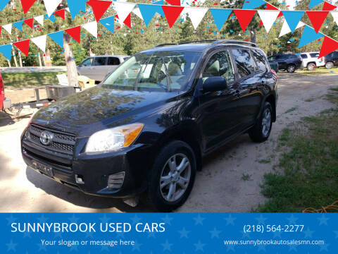 2012 Toyota RAV4 for sale at SUNNYBROOK USED CARS in Menahga MN