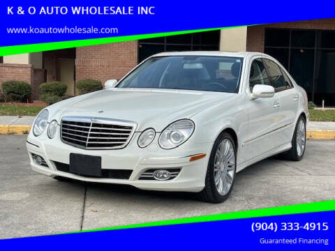 2008 Mercedes-Benz E-Class for sale at K & O AUTO WHOLESALE INC in Jacksonville FL