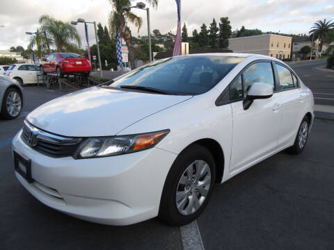 2012 Honda Civic for sale at Eagle Auto in La Mesa CA