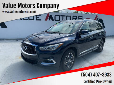 2016 Infiniti QX60 for sale at Value Motors Company in Marrero LA