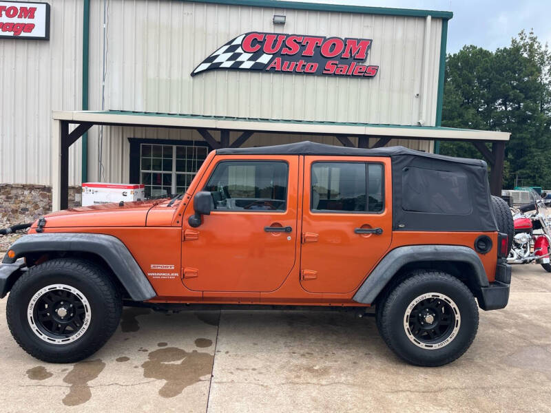 Used 2010 Jeep Wrangler Unlimited Sport with VIN 1J4BB3H12AL177810 for sale in Longview, TX