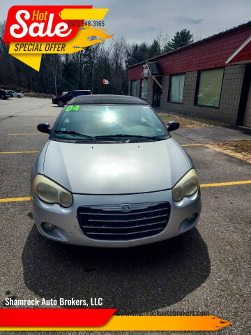 2004 Chrysler Sebring for sale at Shamrock Auto Brokers, LLC in Belmont NH