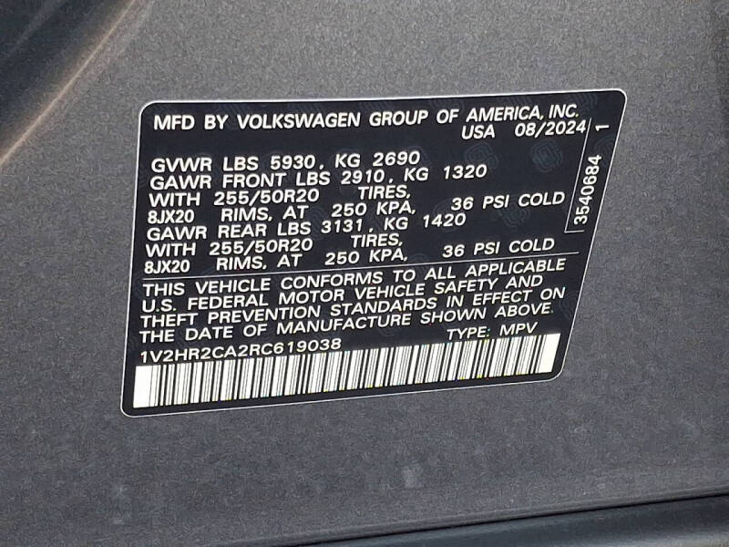 2024 Volkswagen Atlas SE 4Motion