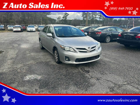 2012 Toyota Corolla for sale at Z Auto Sales Inc. in Rocky Mount NC