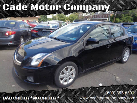 2011 Nissan Sentra for sale at Cade Motor Company in Lawrence Township NJ