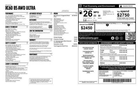 2025 Volvo XC60 B5 Ultra Dark Theme