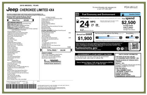 2019 Jeep Cherokee Limited